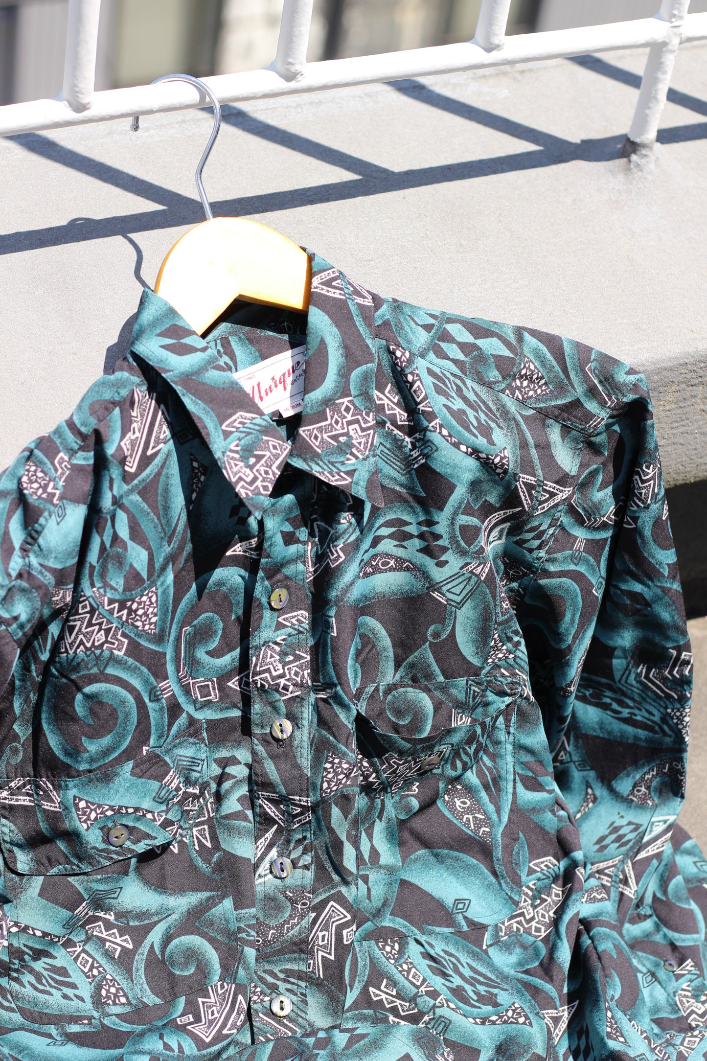 Men's Dark Color Design Long Sleeve Shirt x9点