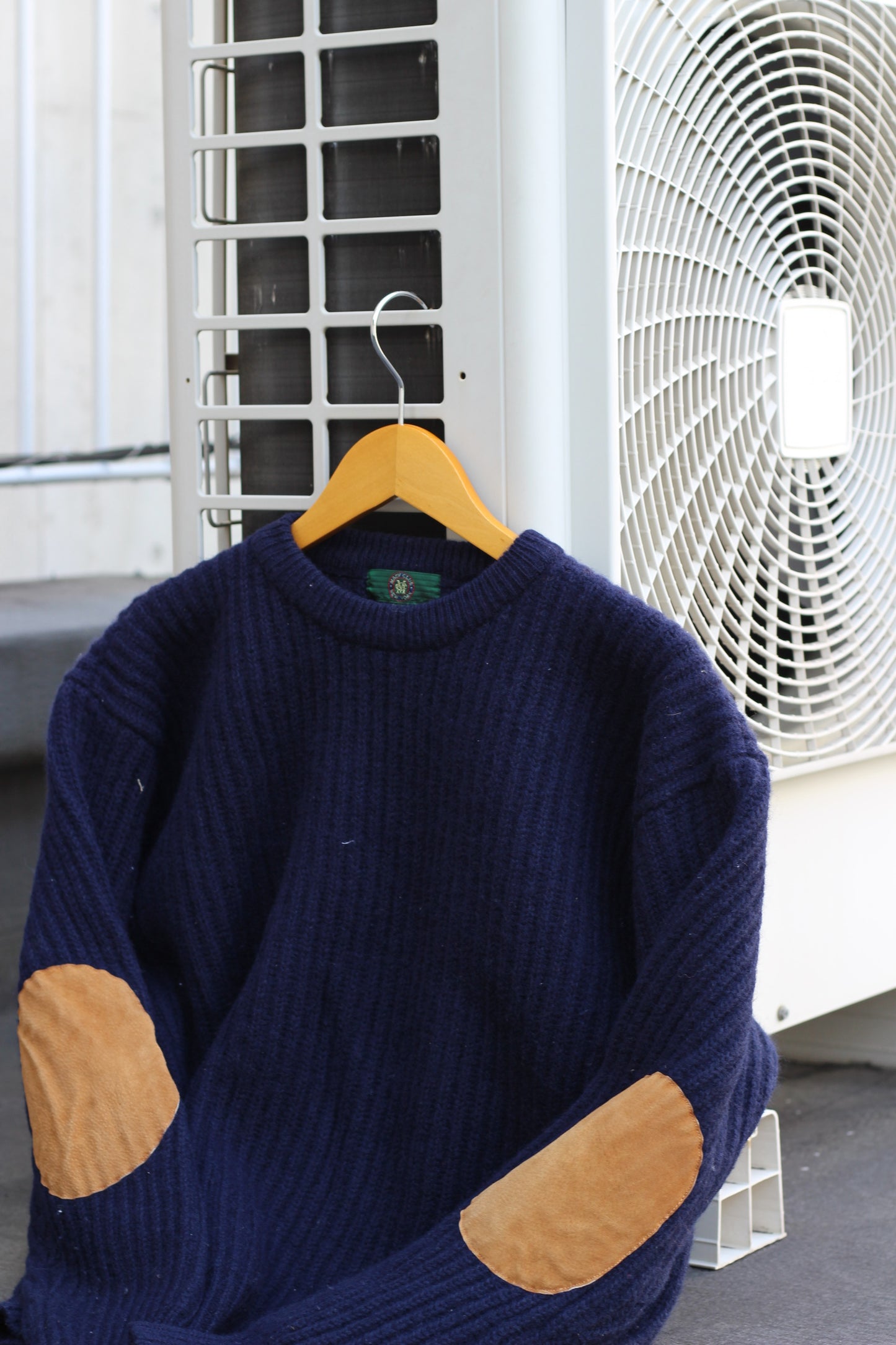 Men's Vintage Elbow Patch Knit x2点