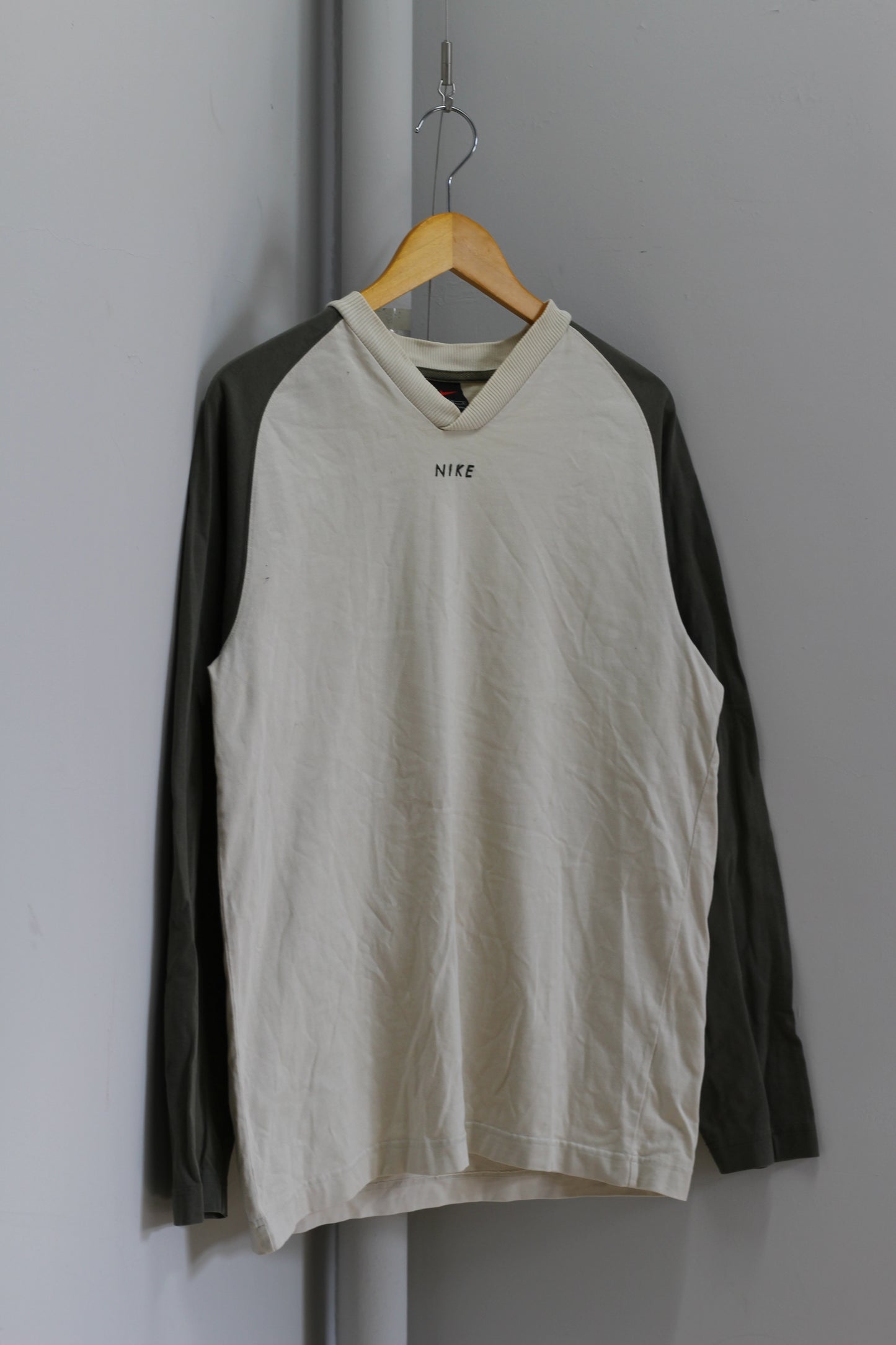 00's Y2K Style NIKE Raglan Long-Sleeve T-Shirt x2点
