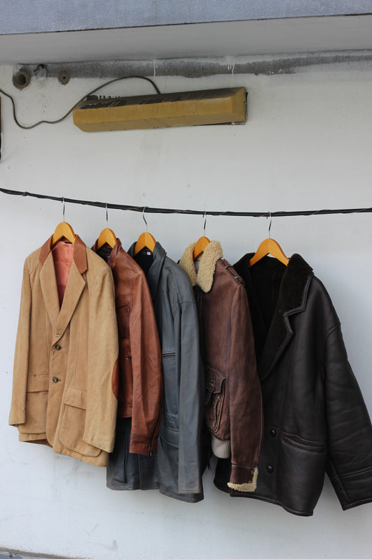 Men's Vintage Leather Jacket x5点
