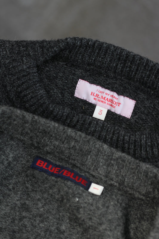 Hollywood Ranch Market & BLUE / BLUE Gray Knit set x2点