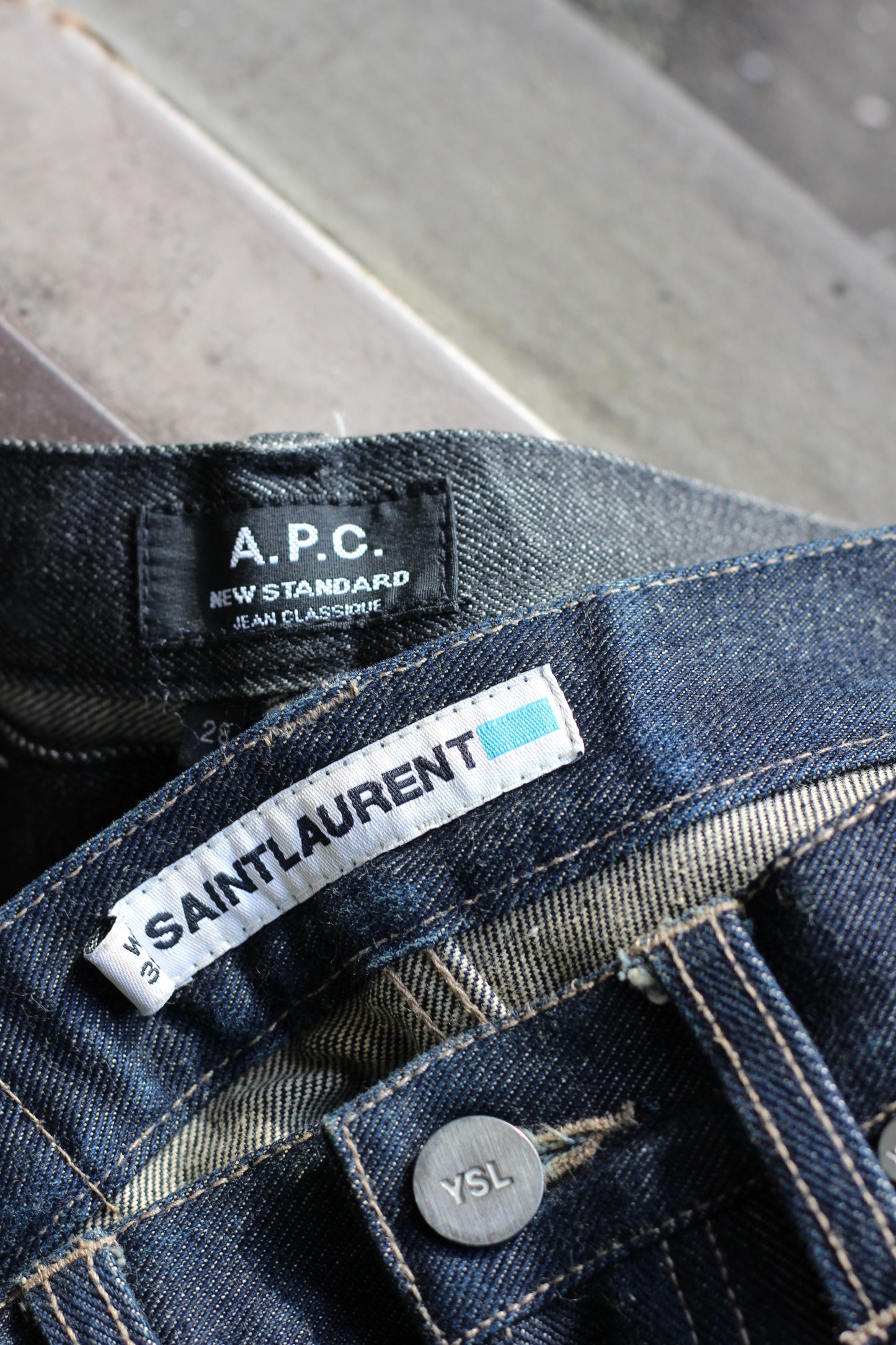 Men's Saint Laurent & A.P.C. Denim Pants x2点