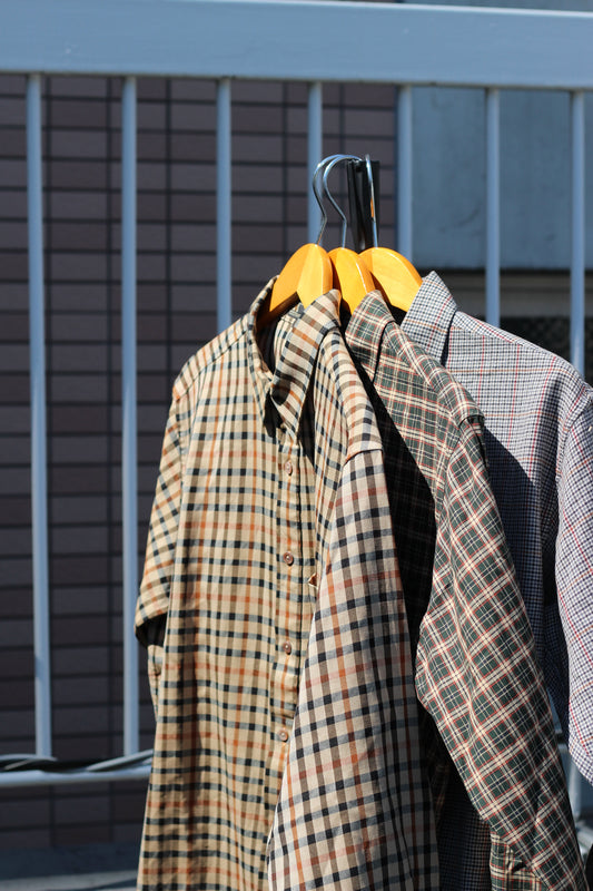 DAKS Check Long Sleeve Shirt x3点