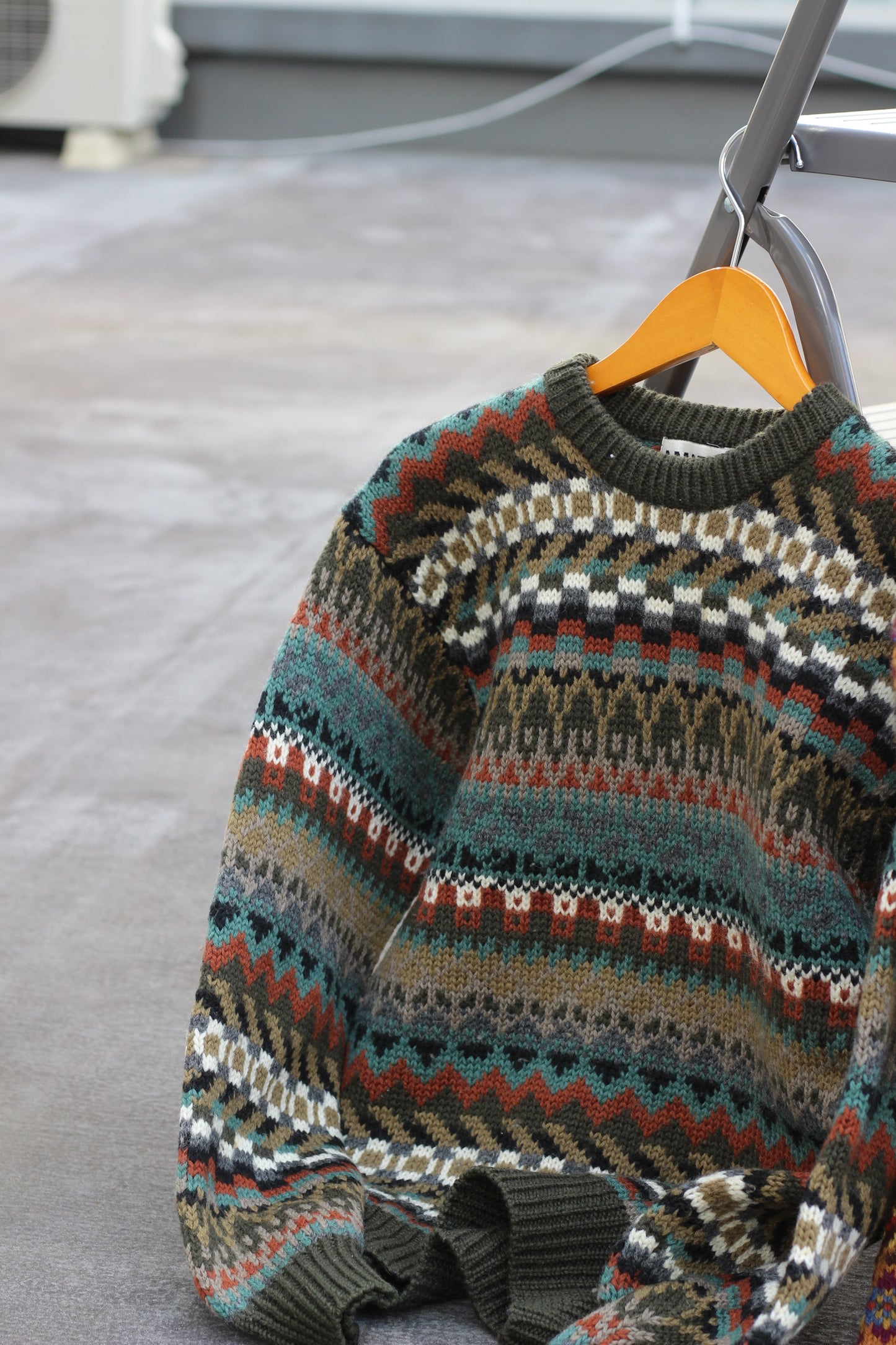 Men's Vintage Fair Isle Design Knitwear x3点