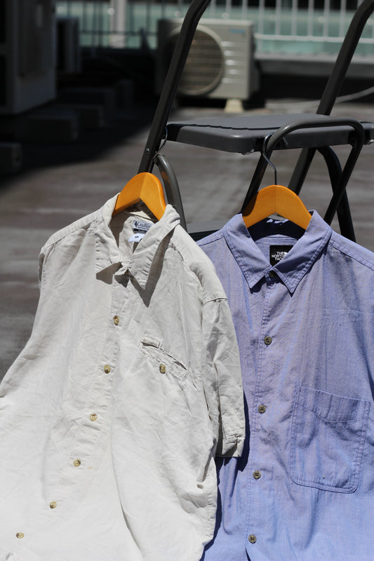 Old The North Face & Columbia Short Sleeve Shirt set x2点