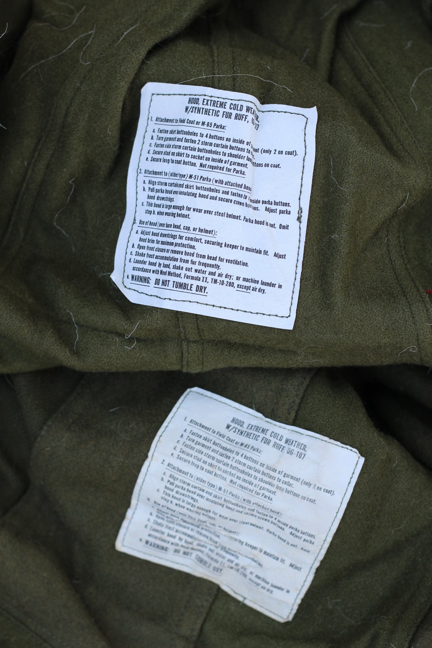 U.S. ARMY M-65 Hood x2点