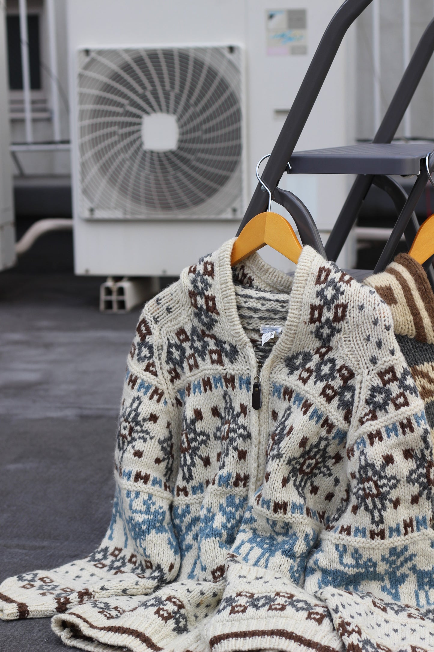 Cowichan Design Knit Hoodie Jacket x2点