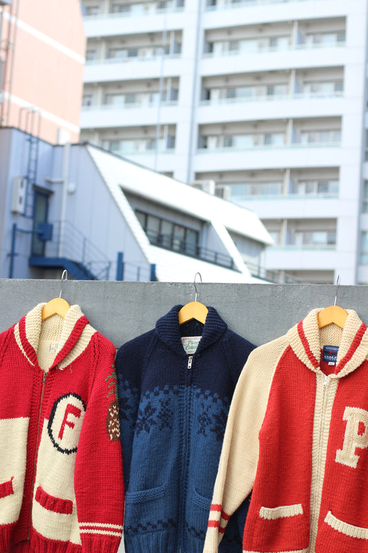 Cowichan Design Knit Jacket x3点