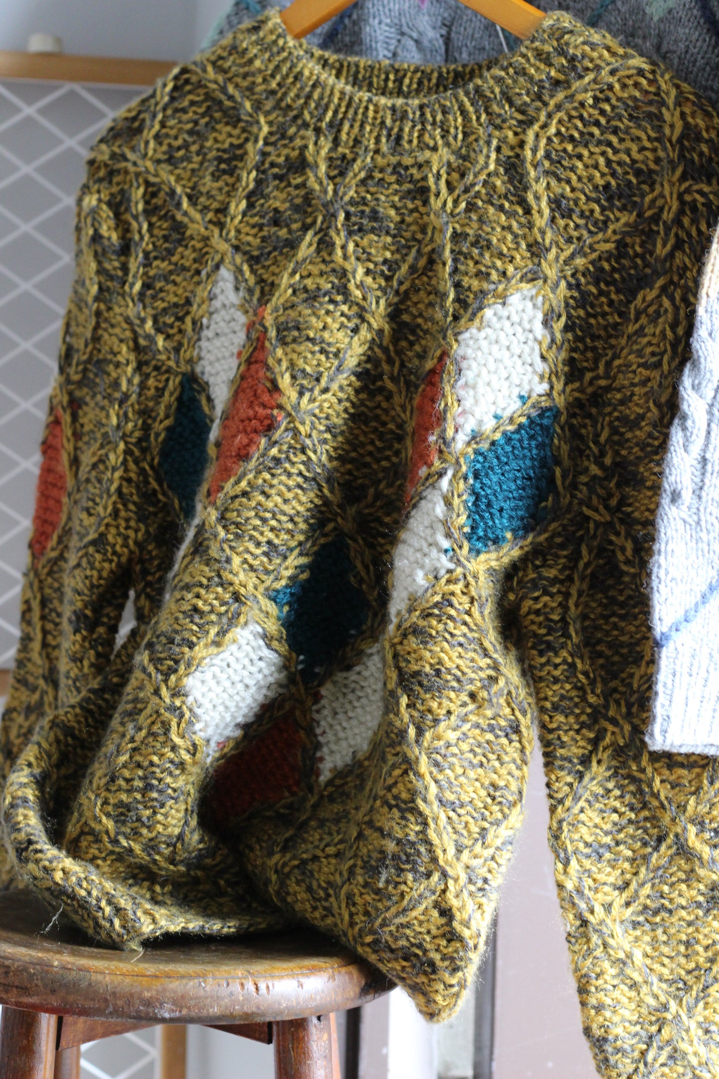 Men's Argyle Knitwear x4点