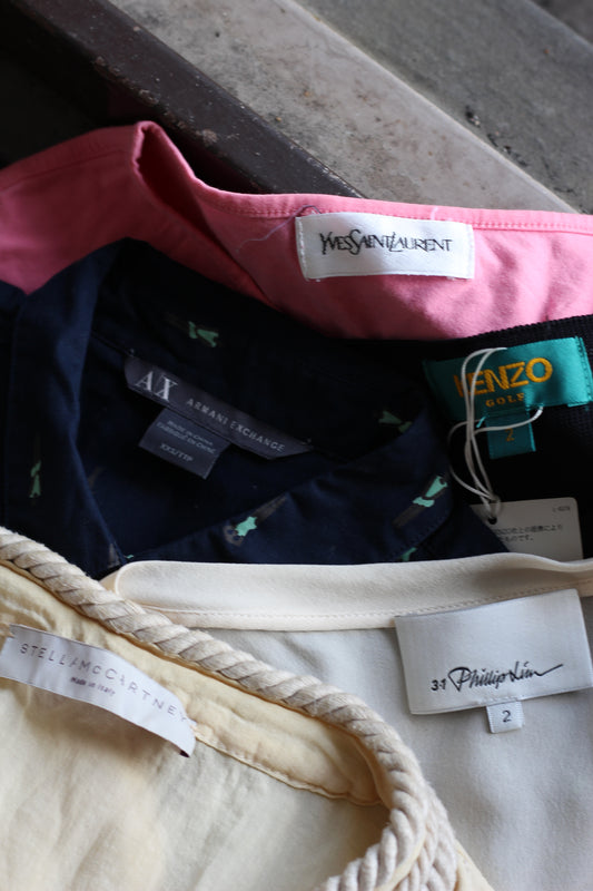 Yves Saint Laurent & Burberry & Kenzo No Sleeve Luxury Brand Tops set x6点
