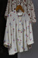 Vintage Flower Short Sleeve Blouse x7点