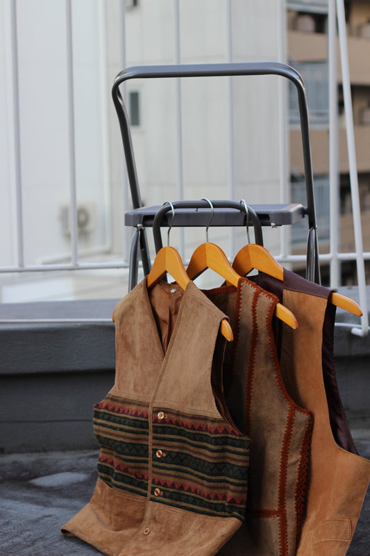 Men's Design Leather Vest x3点