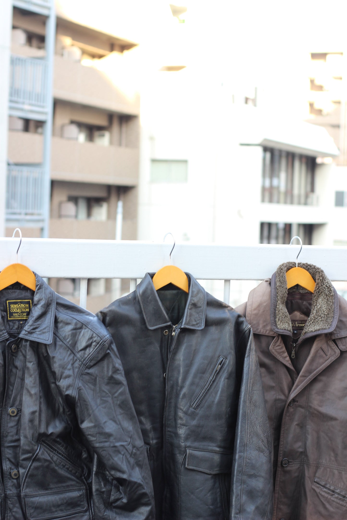 Men's Leather Jackets x3点
