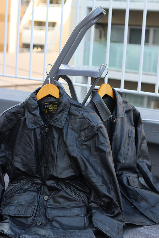 Men's Leather Jackets x3点