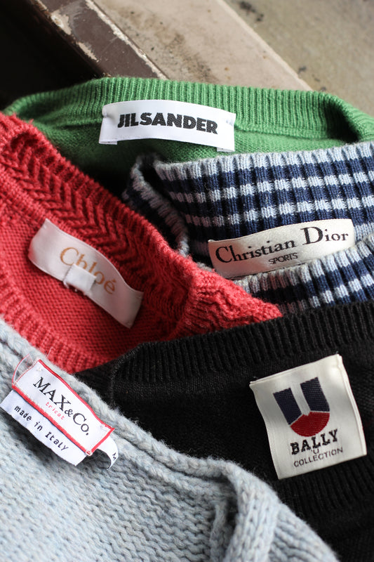 Jil Sander & Christian Dior & Chloé Luxury Brand Women's Knitwear set x5点
