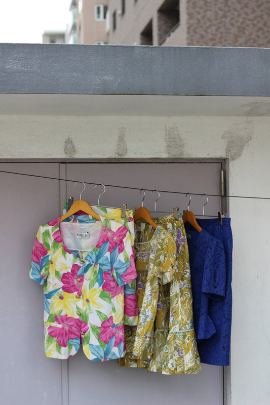 Vintage Flower Short Sleeve Setup x6点