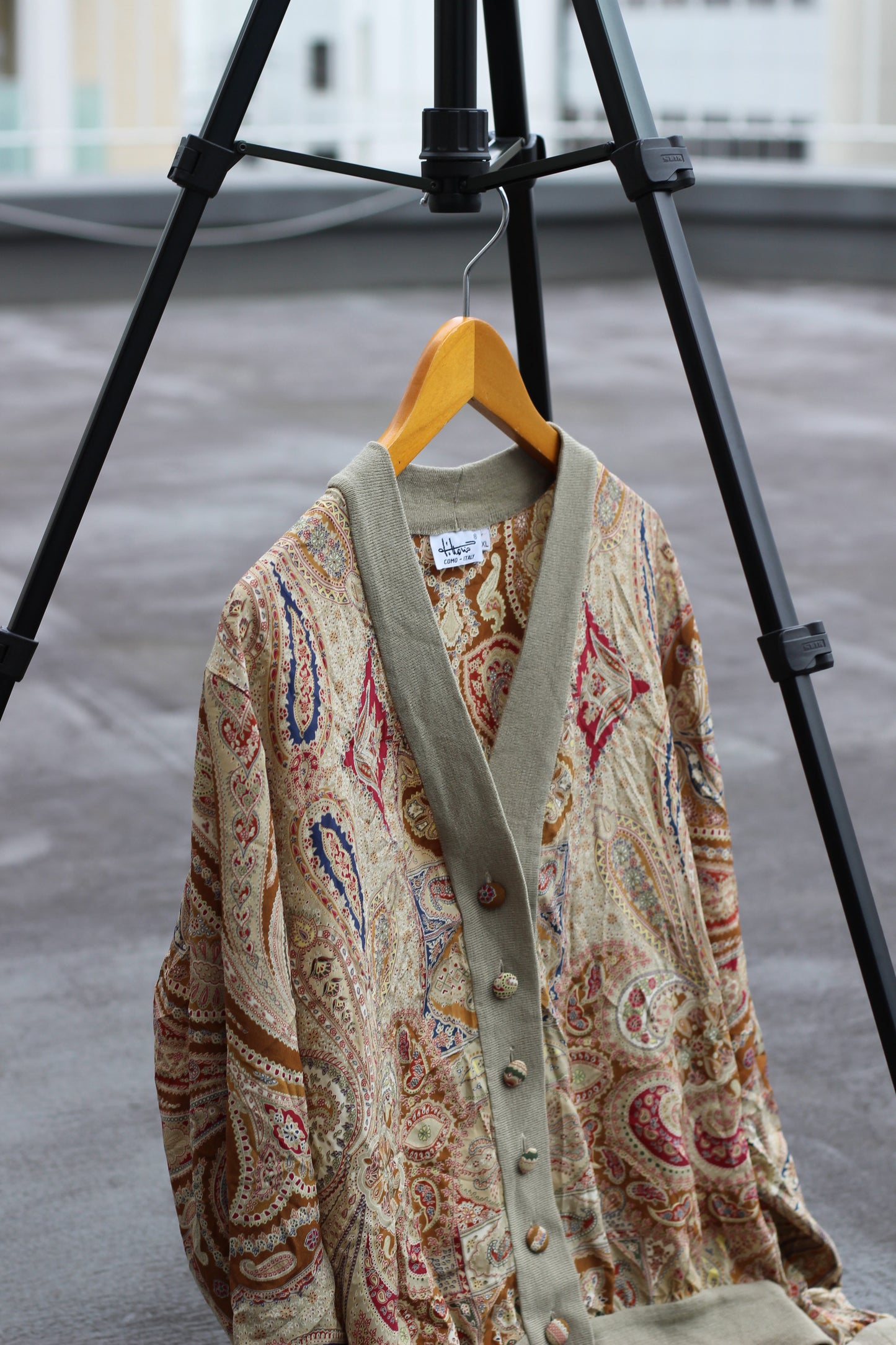 Women's Vintage Made In Italy Silk & Rayon Cardigan x2点