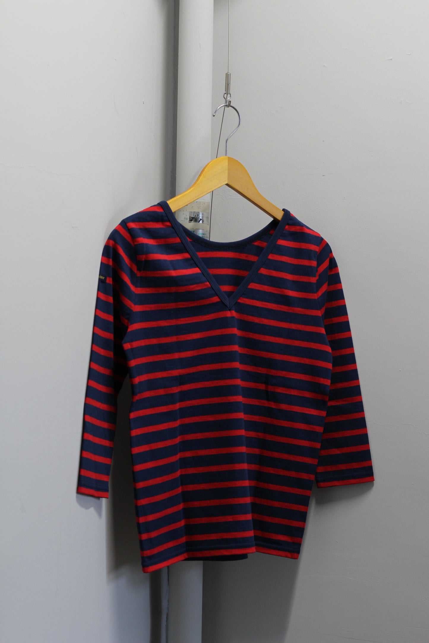 Made In France Le minor Stripe Cut & Sew Top x2点