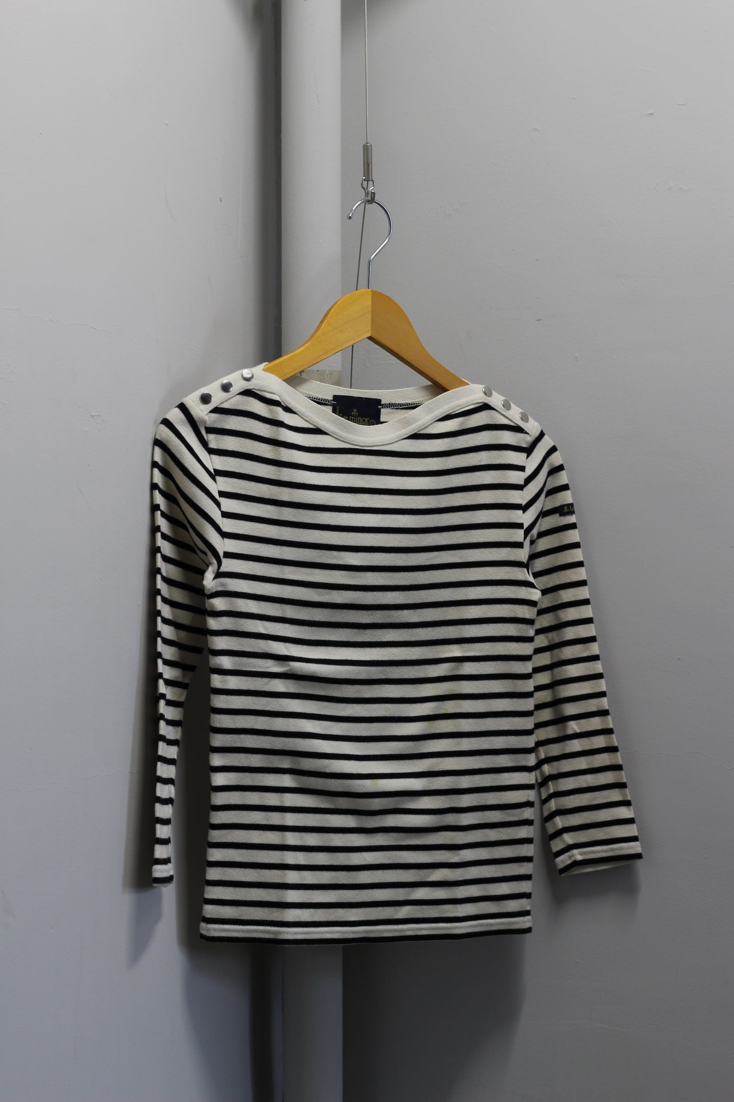 Made In France Le minor Stripe Cut & Sew Top x2点