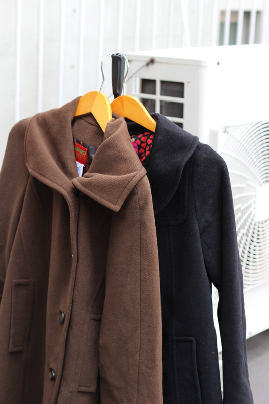 KENZO & Anna Sui Women's Wool Short Coat set x2点