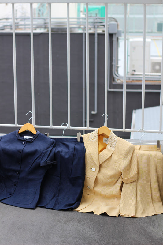 Vintage Retro Pattern Short Sleeve Setup x2点
