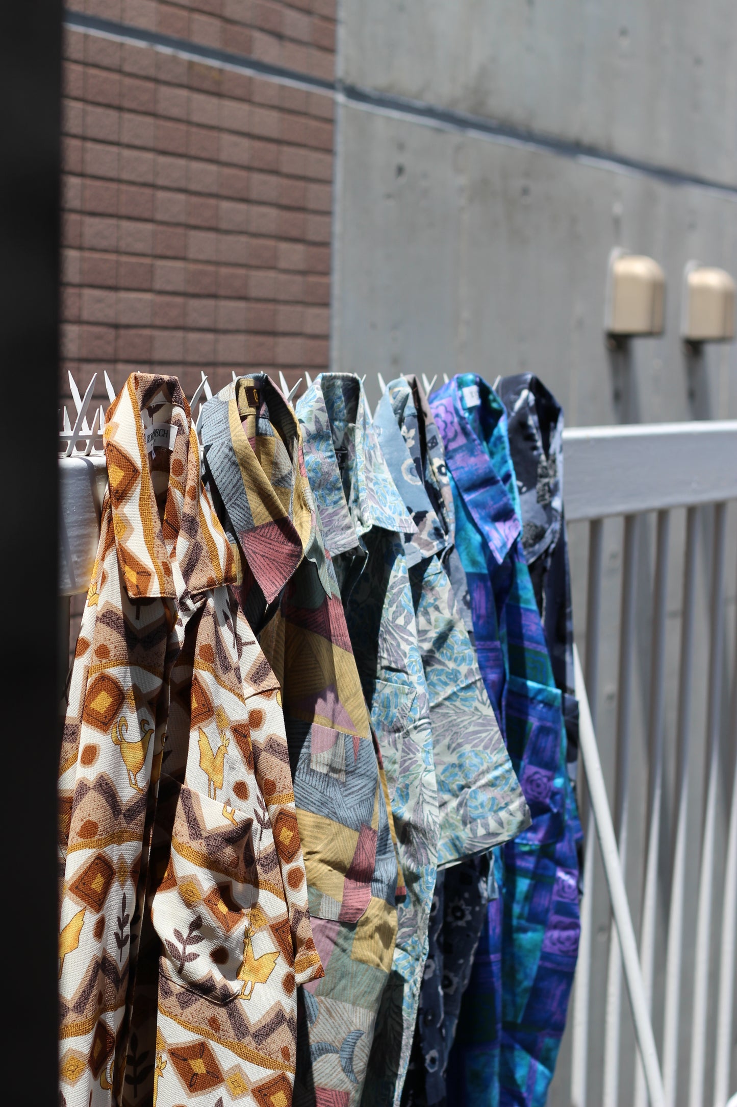 Men's Vintage All-Over Print Short Sleeve Shirt set x6点