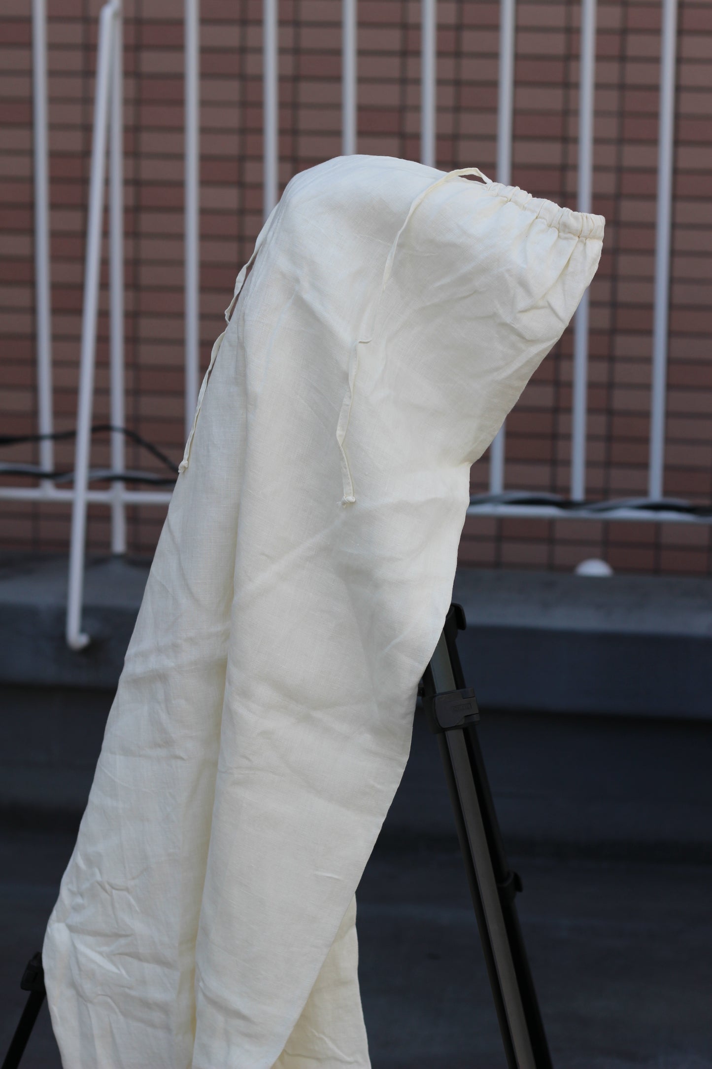 Made In Italy 100% Linen & Terry Cloth Women's White Pants x2点