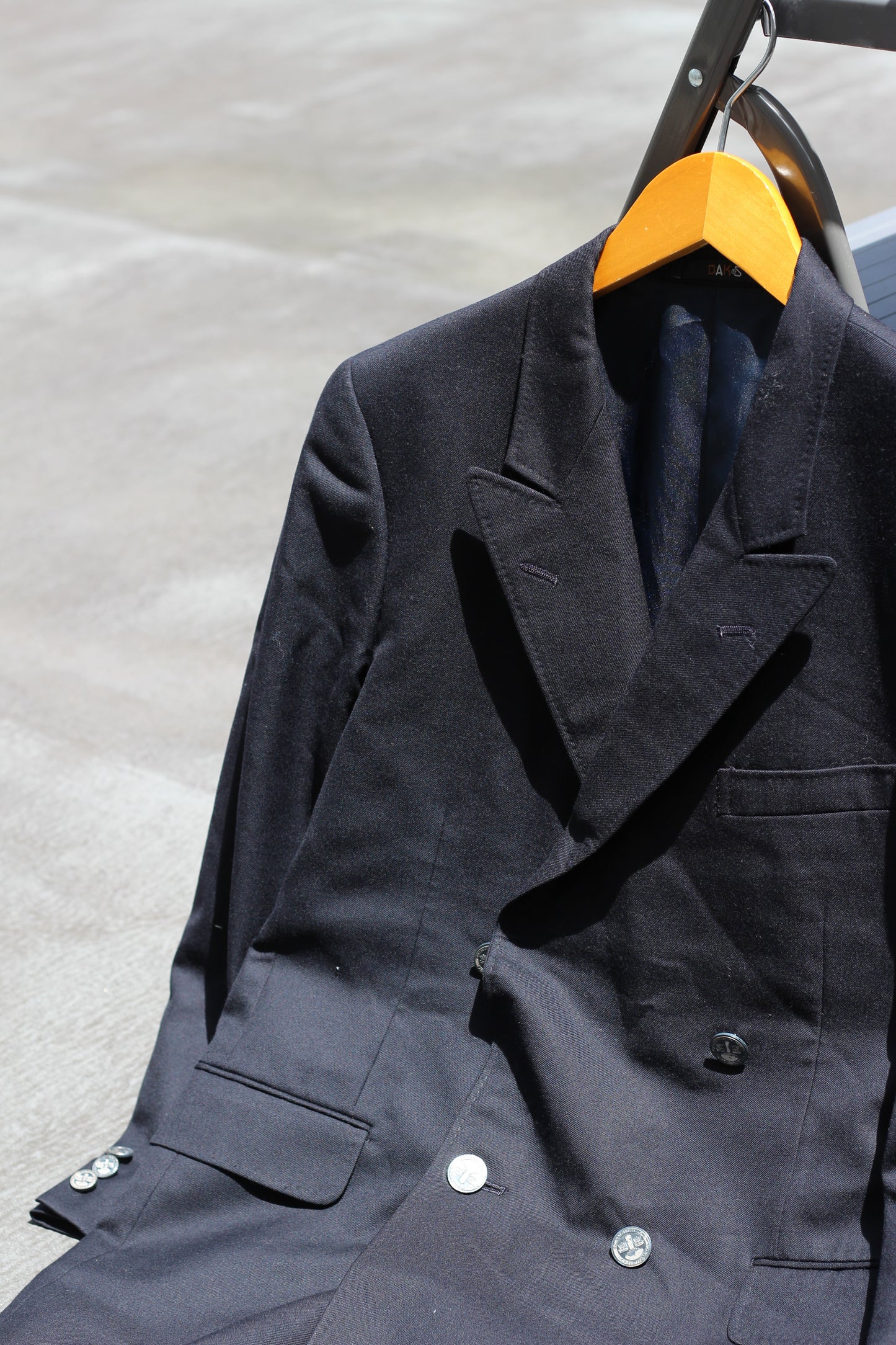 Men's Vintage Silver & Gold Button Double Breasted Tailored Jacket set x2点
