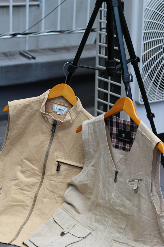 Men's Vintage Hunting Vest set x2点