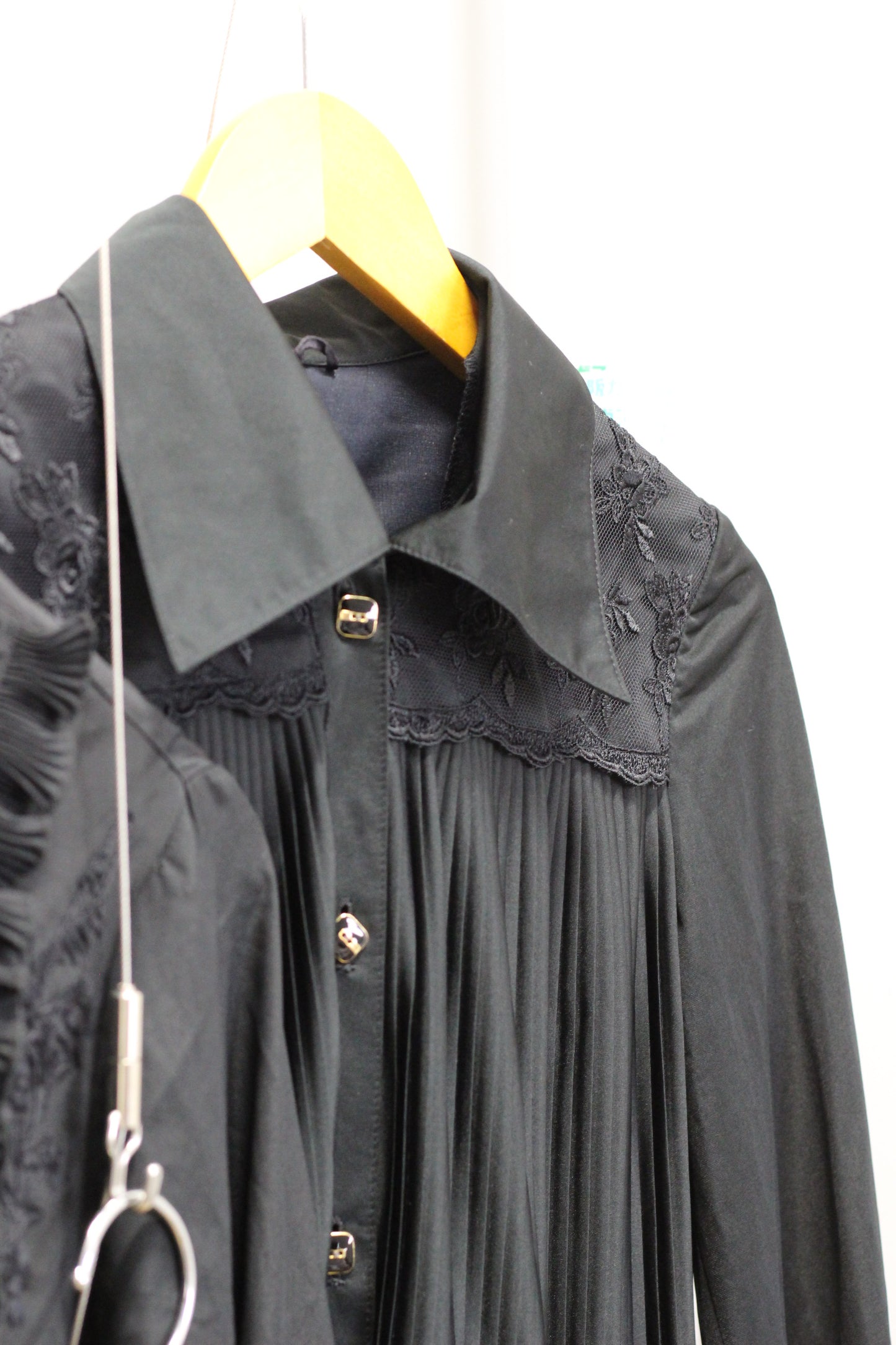 Vintage Black Long Sleeve Blouse x4点