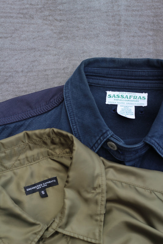 Engineered Garments & Sassafras Jacket set x2点