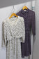 Vintage Small Flower Long Sleeve One-Piece x5点