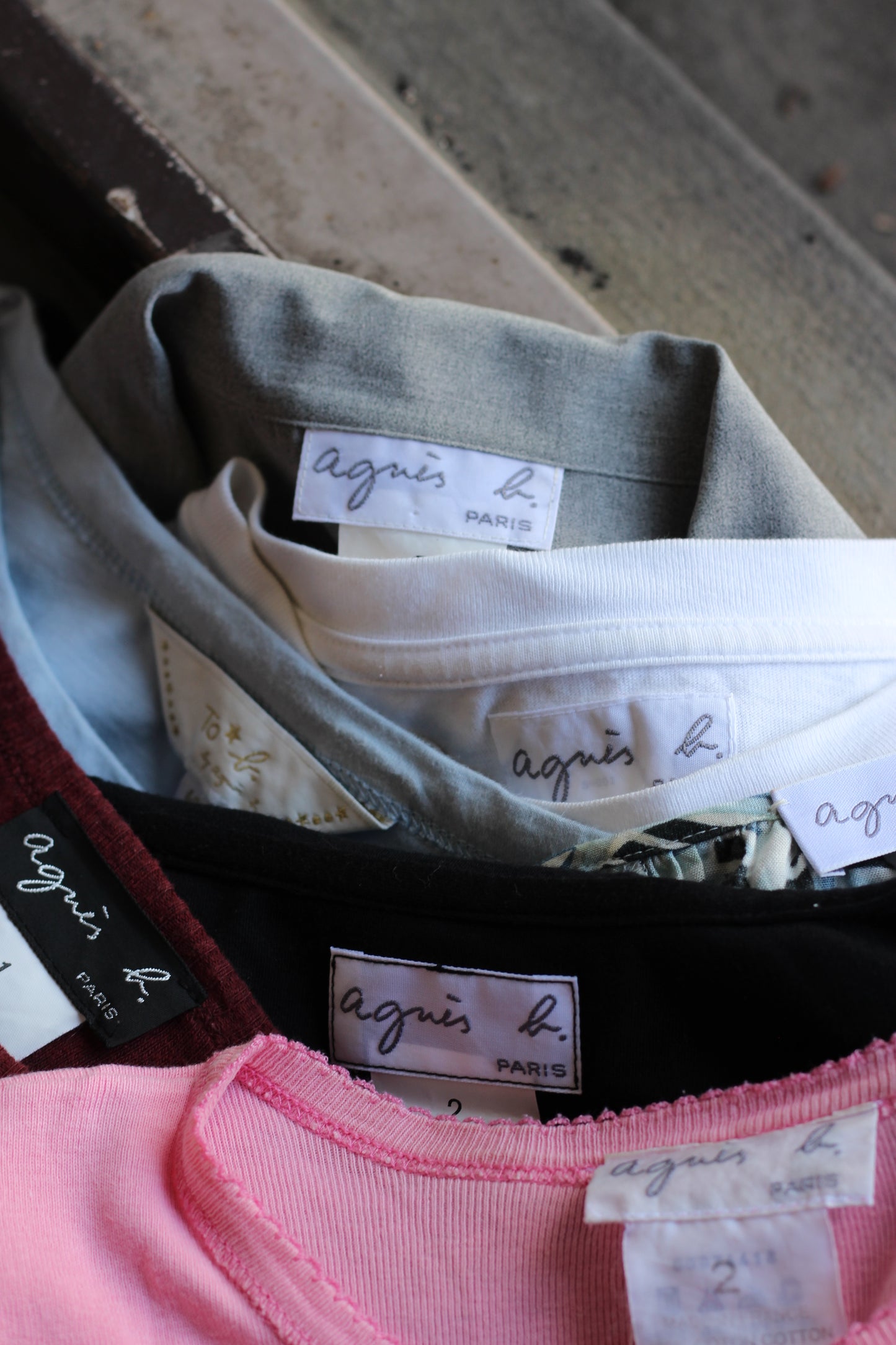 90's agnès b. Short Sleeve Summer Top set x8点