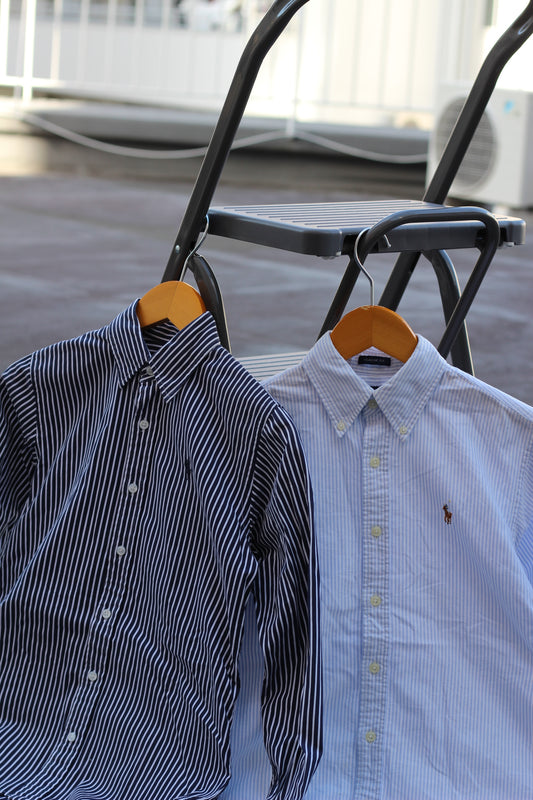 90-00's Ralph Lauren Striped Long Sleeve Shirt set x2点