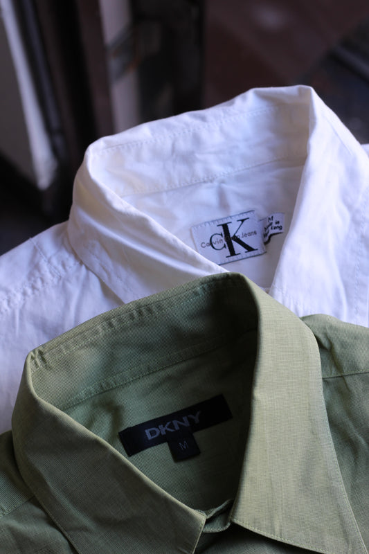 90's Calvin Klein & DKNY Long Sleeve Shirt set x2点
