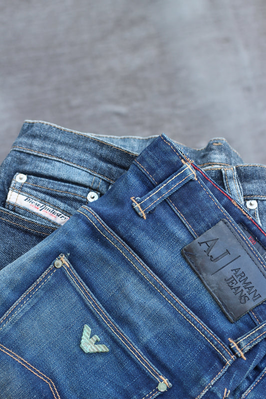 Diesel & Armani Denim Pants set x2点