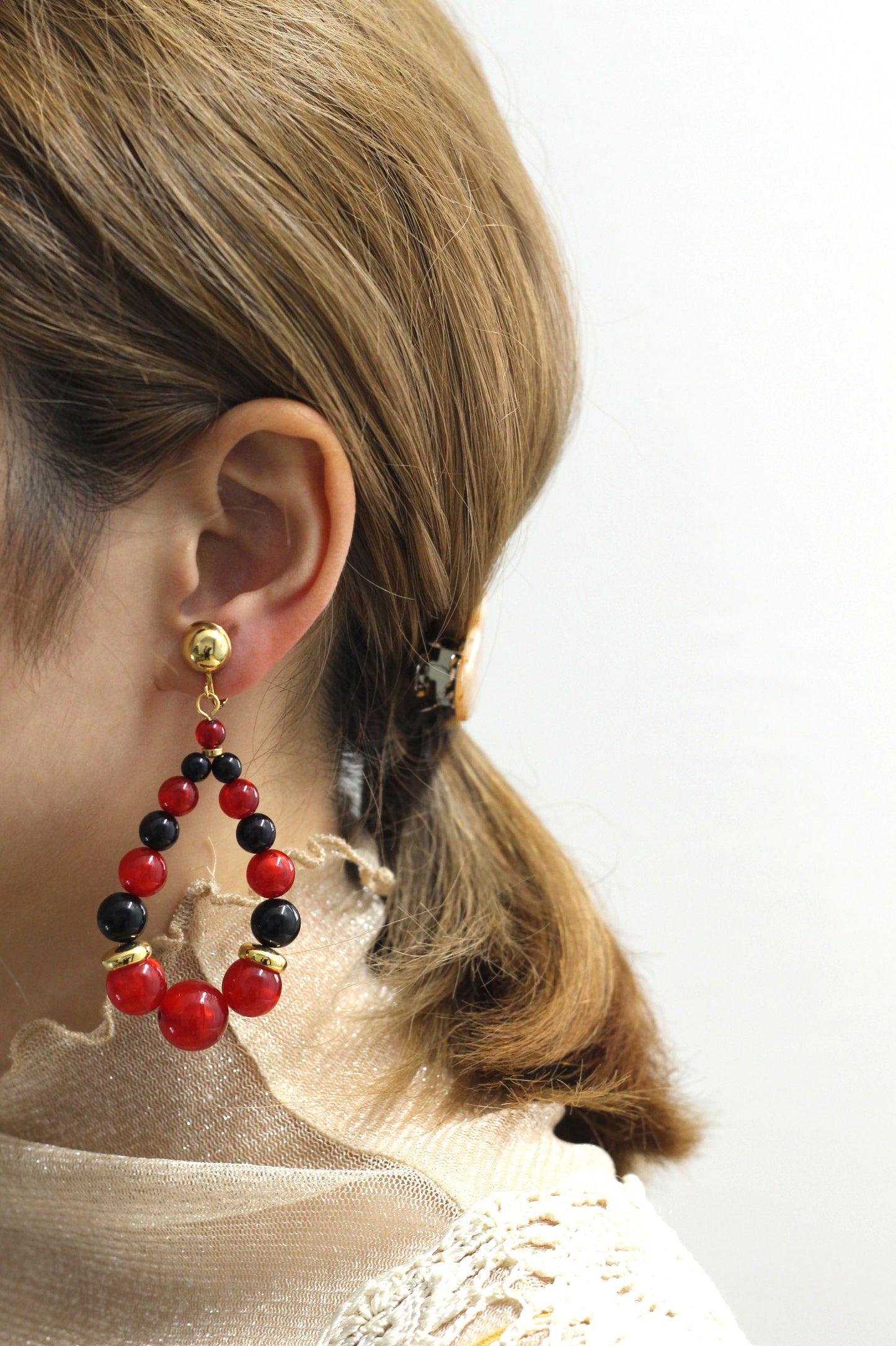Vintage beads earring 愛と情熱