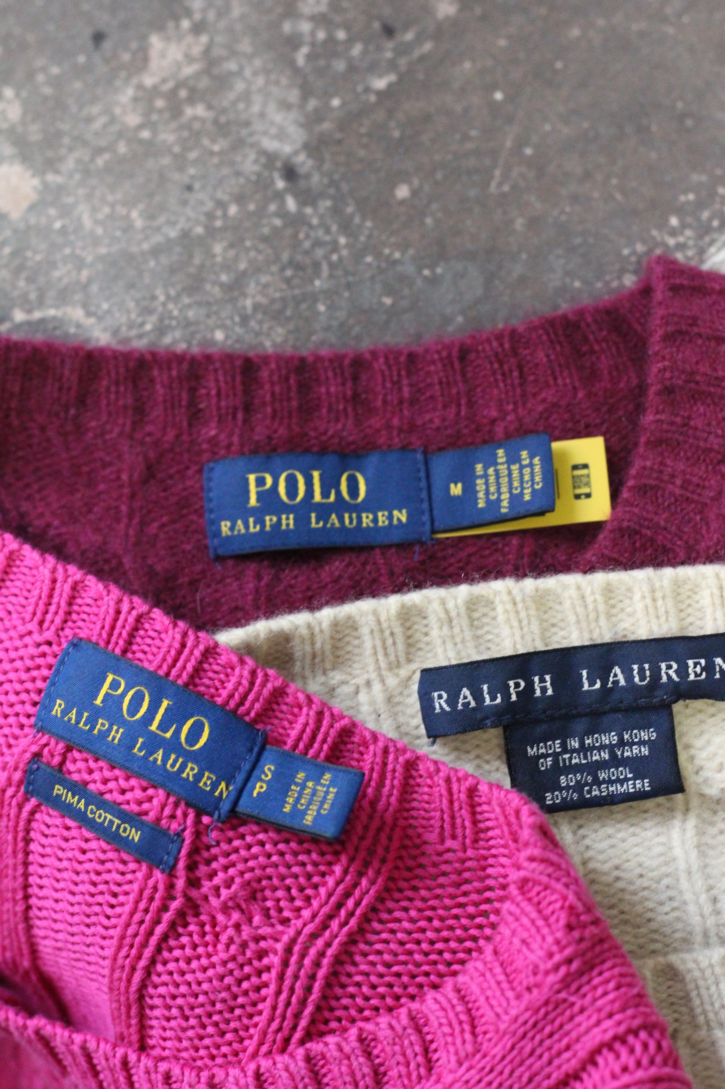 Ralph Lauren Cable Knit Sweater x3点