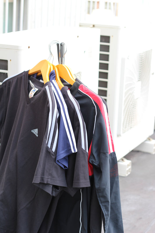 00's Adidas Y2K Style Tech Design T-Shirt set x5点