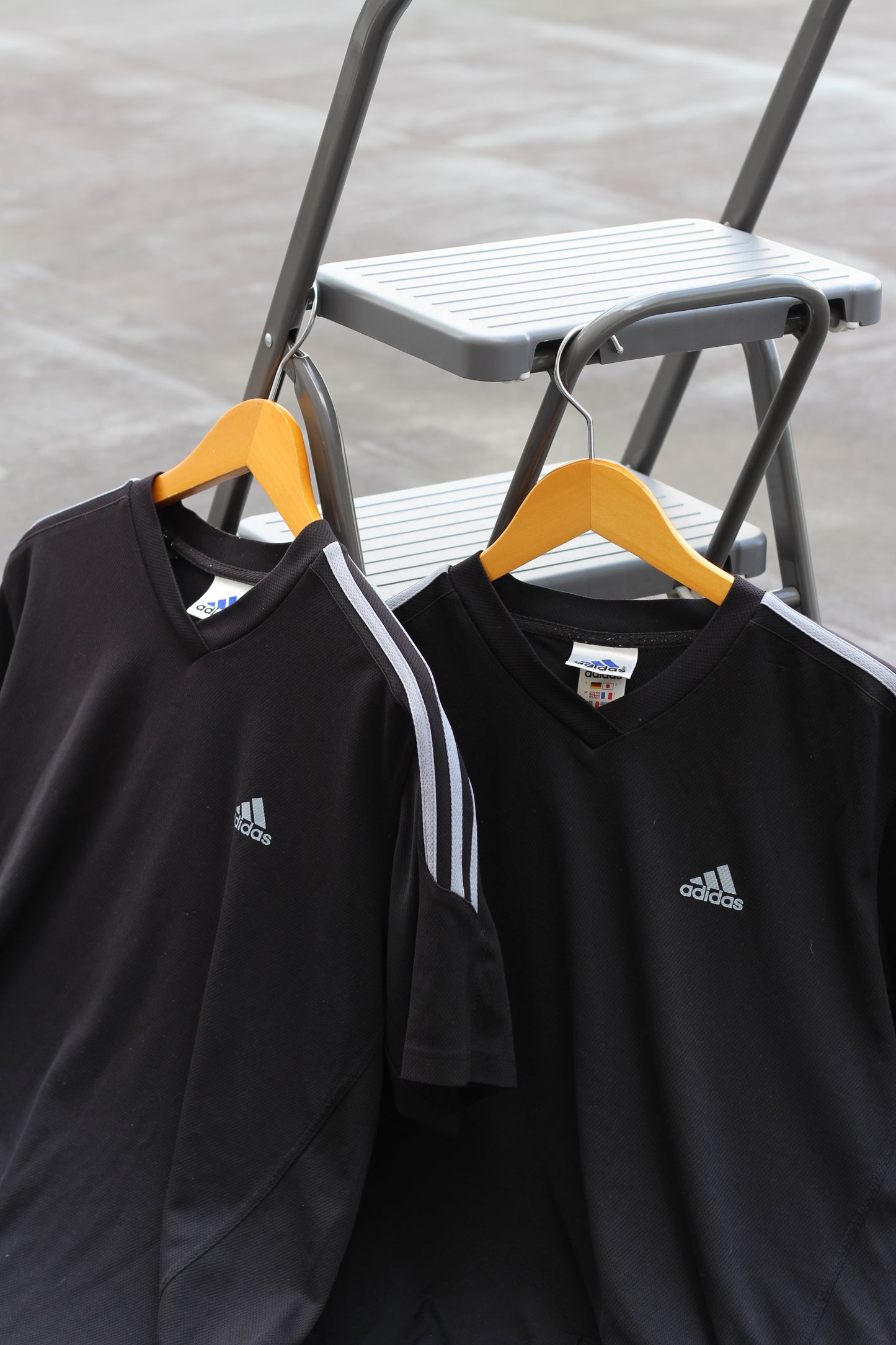 00's Adidas Y2K Style Tech Design T-Shirt set x5点