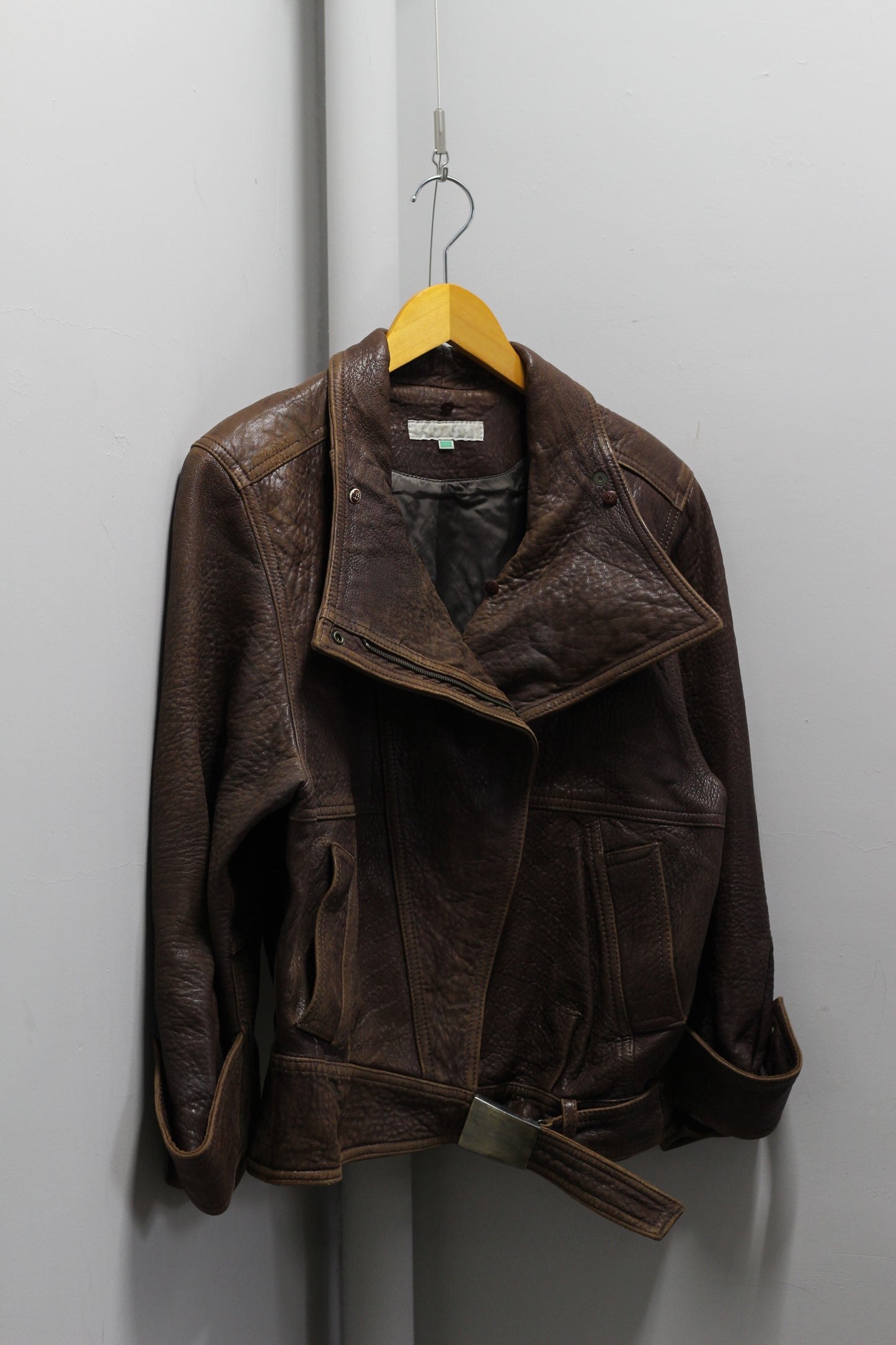 Men's Vintage Processed Leather Short Jacket x2点
