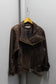 Men's Vintage Processed Leather Short Jacket x2点