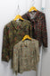 Vintage Paisley Long Sleeve Blouse x4点