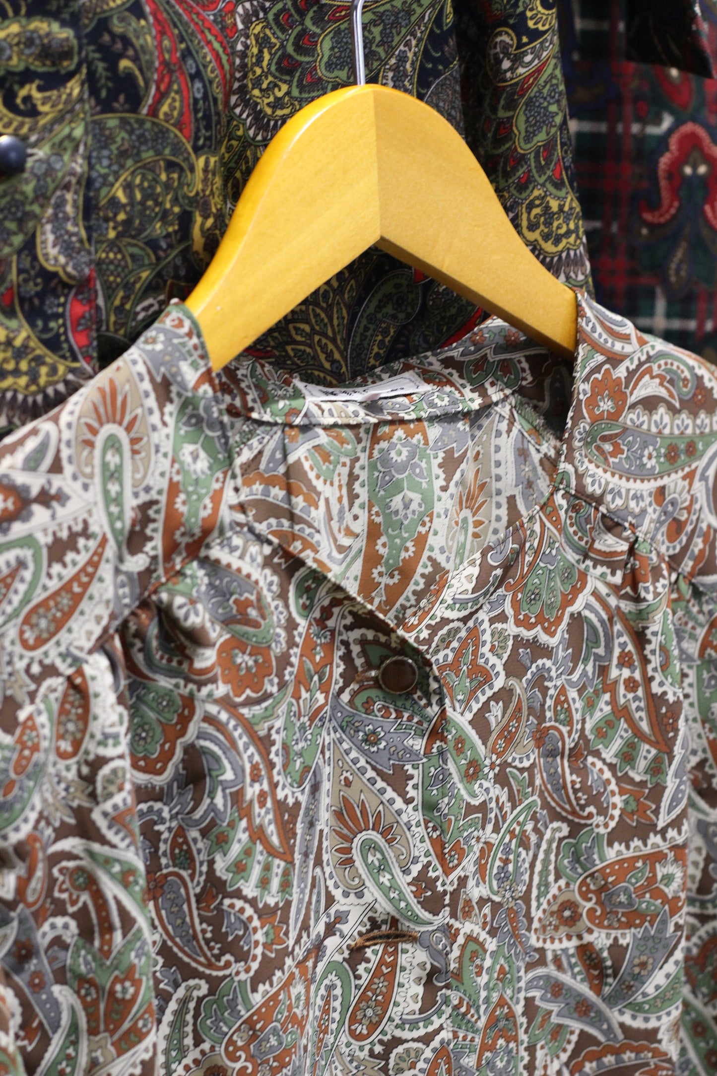 Vintage Paisley Long Sleeve Blouse x4点