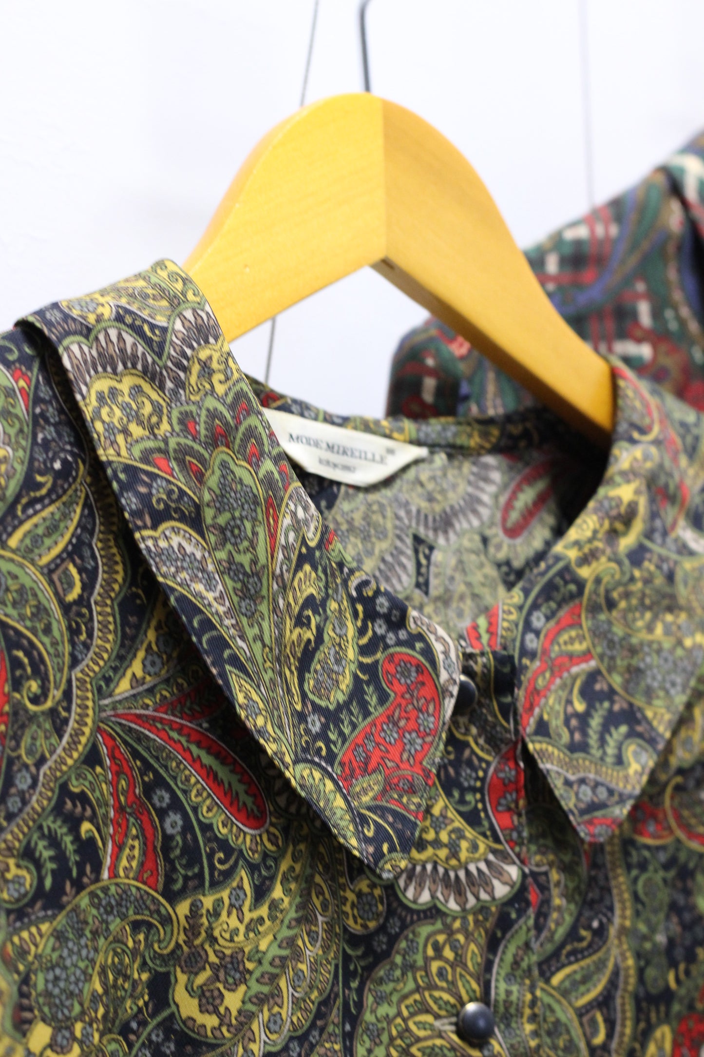 Vintage Paisley Long Sleeve Blouse x4点