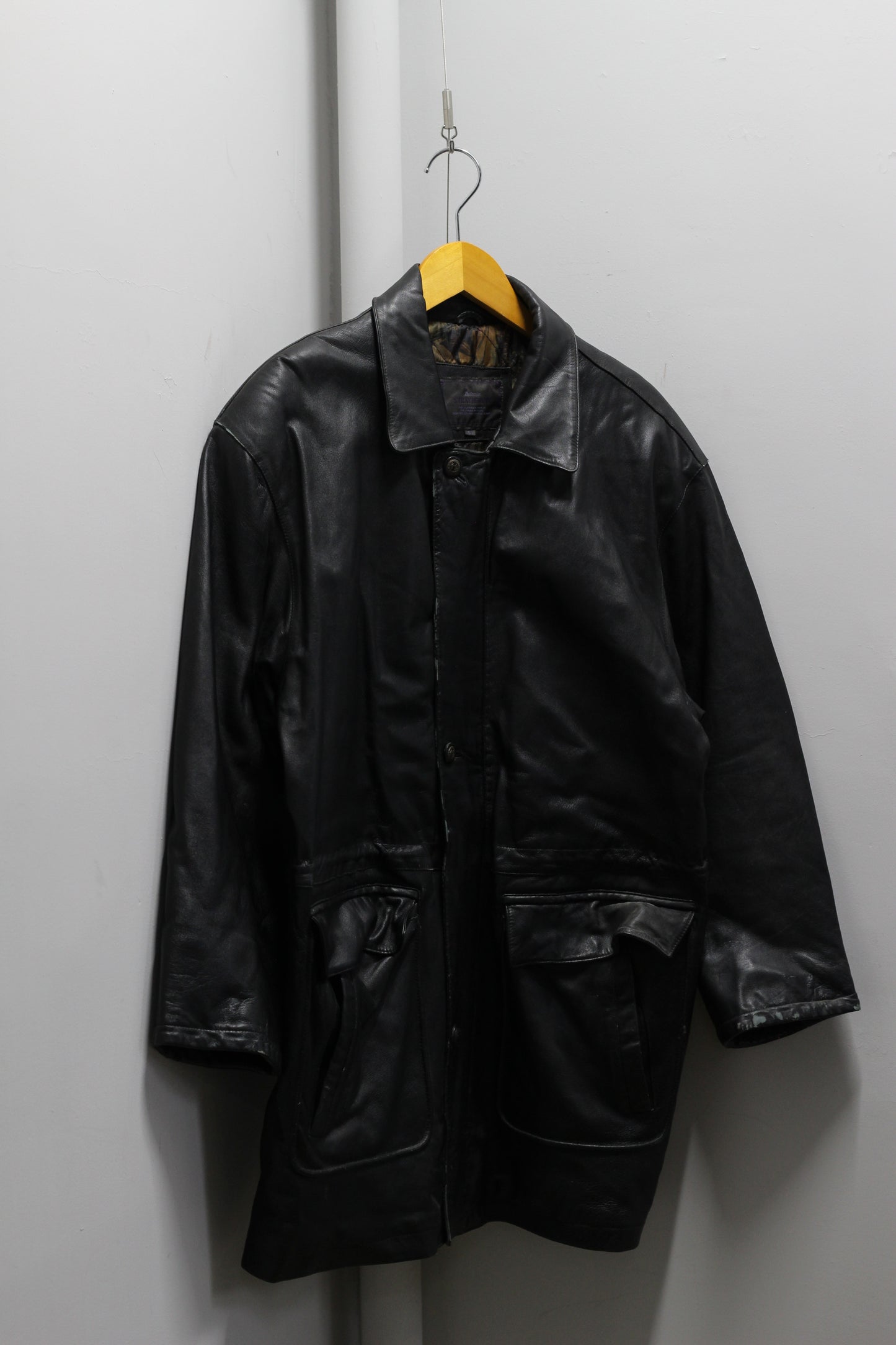 Men's Vintage Utility Leather Jacket x5点