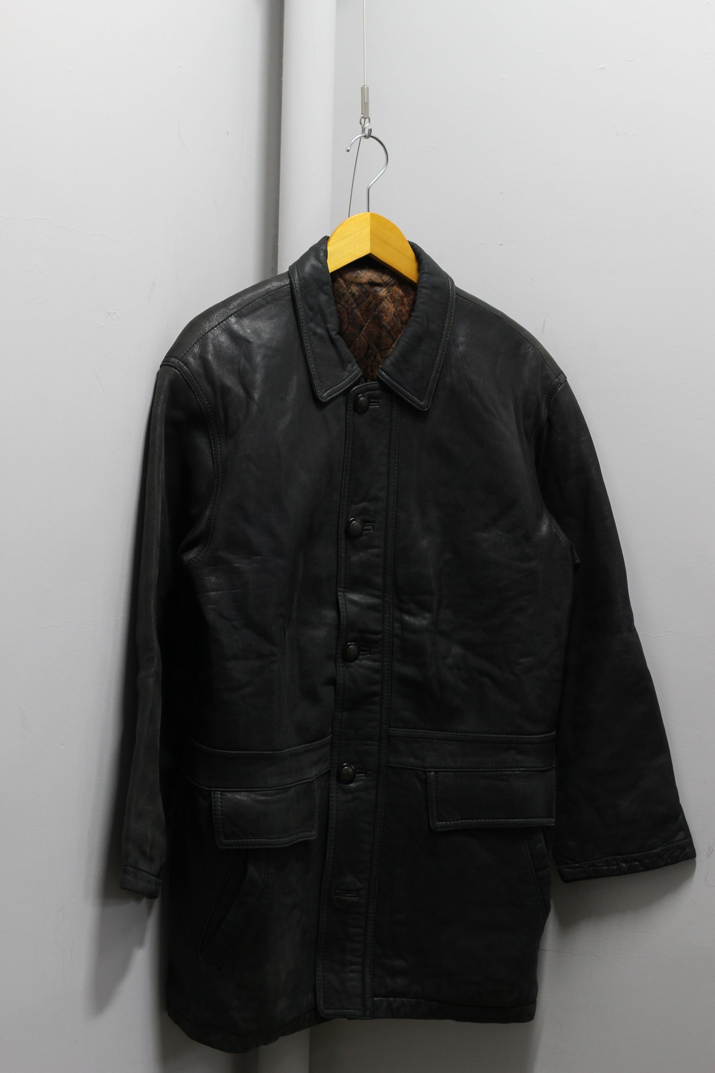 Men's Vintage Utility Leather Jacket x5点
