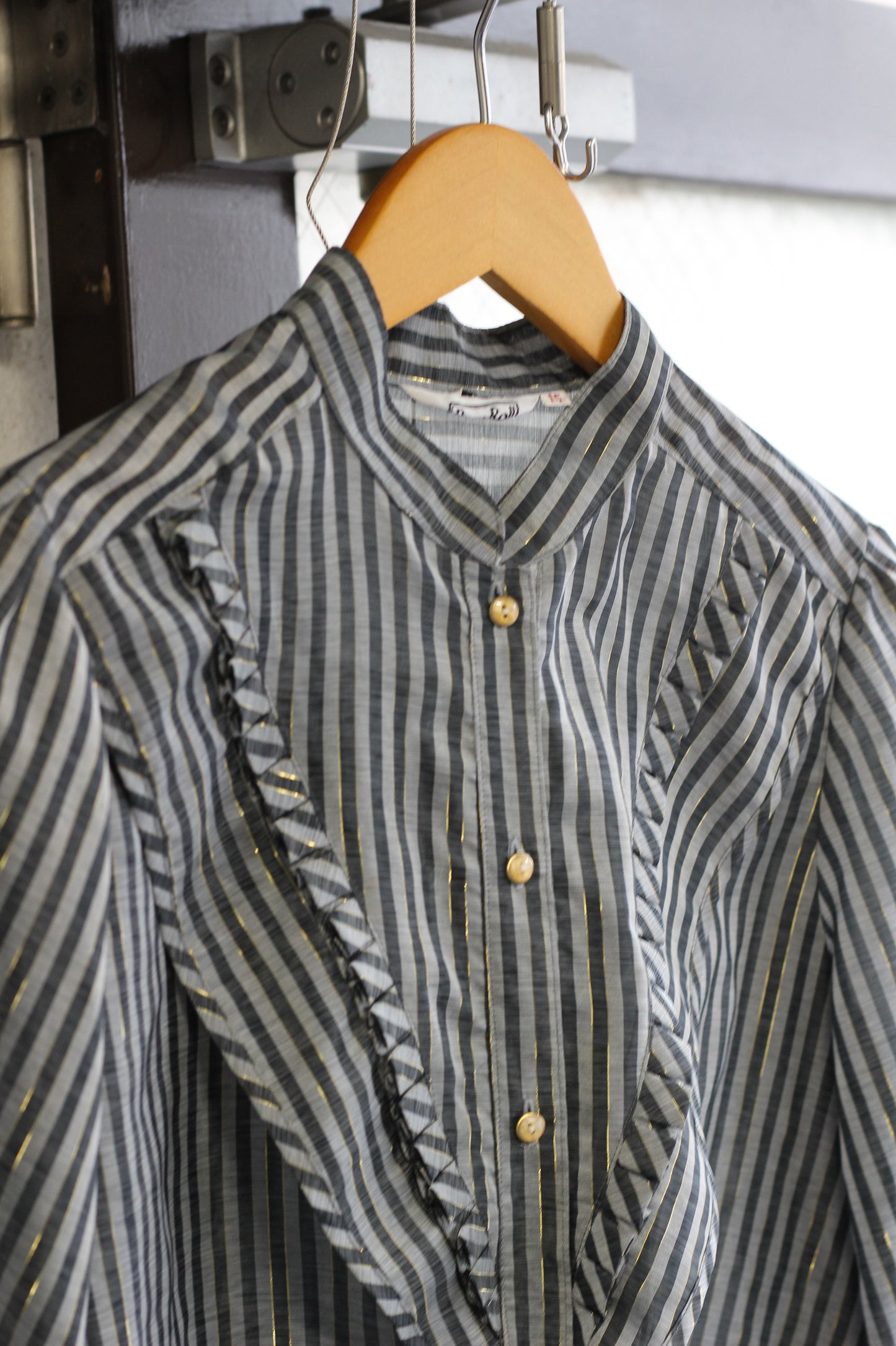 Vintage Stripe Long Sleeve Blouse x5点