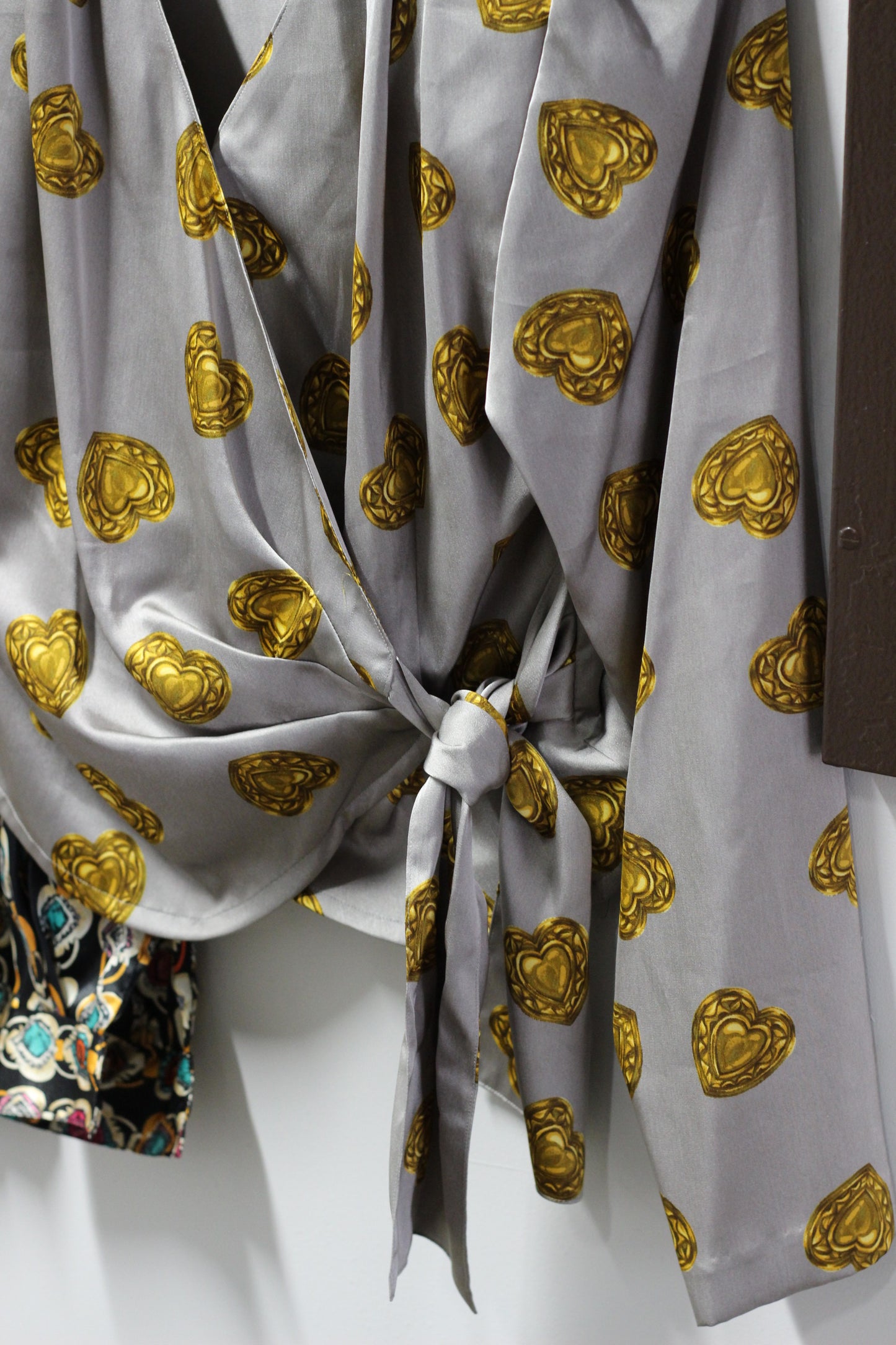 Vintage Jewelry Print Long Sleeve Blouse x3点