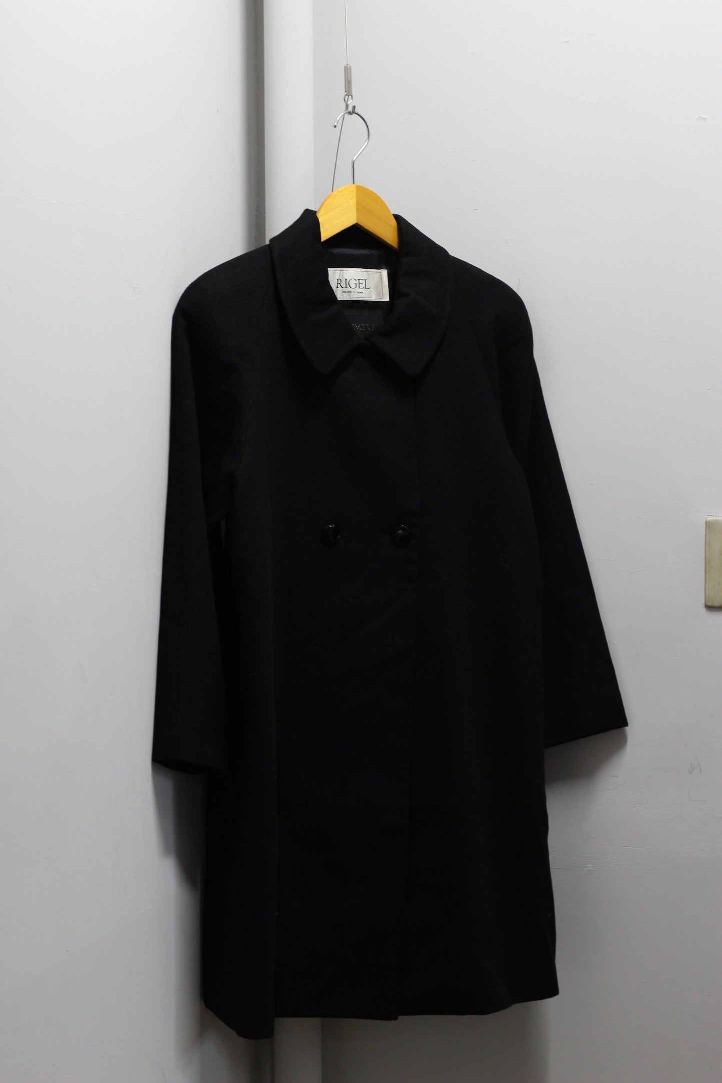 Women's Vintage 100% Cashmere Black Coat x2点